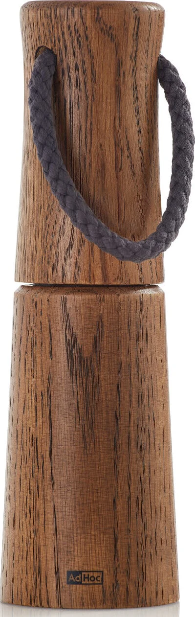 Mlynček na korenie/soľ Yaso, tmavý dub/nehrdzavejúca oceľ, Ø6 cm, V20 cm, CeraCut® mechanizmus
