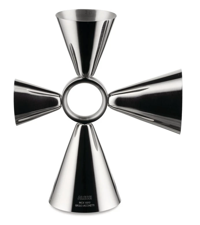 Alessi Štvoritá barová odmerka "Quadri Combo" 15-30-40-60 ml