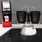 Bialetti Kávovar "Mini Express Induction" čierny na 2 šálky s 2 pohárikmi