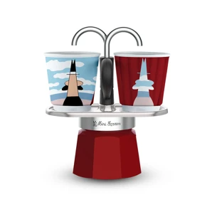Bialetti Kávovar "Mini Express" Magrite na 2 šálky s 2 pohárikmi