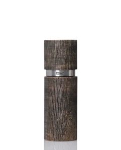 AdHoc Mlynček na korenie alebo soľ "Textura Antique" tmavý 15 cm