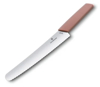 Victorinox Swiss Modern Nôž na pečivo a cukrovinky 22 cm - marhuľovo ružová