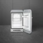 SMEG Chladnička Minibar FAB5RSV3 strieborná