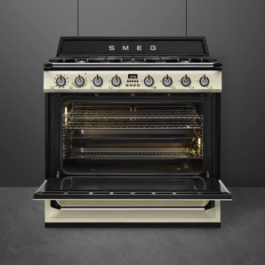 SMEG Victoria kombinovaný sporák TR90P9 krémový