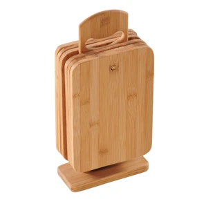 Kesper Stojan so šiestimi nárezovými doskami 22 x 14 cm z bambusového dreva