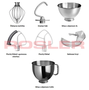 KitchenAid 5KSM175PSEMY Artisan kuchynský robot žltá