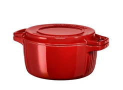 KitchenAid Liatinový hrniec priemer 24 cm - objem 3,8 L kráľovská červená