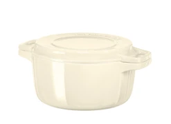 KitchenAid Liatinový hrniec priemer 28 cm - objem 5,7 L mandľová