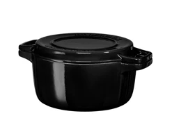 KitchenAid Liatinový hrniec priemer 28 cm - objem 5,7 L čierna