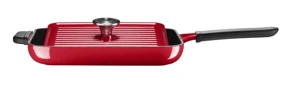 KitchenAid Gril & Panini liatinová panvica 24 cm - kráľovská červená