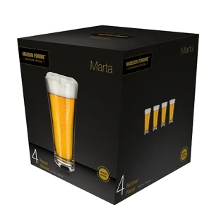 Maison Forine Súprava pohárov na pivo "Marta" 4-dielna