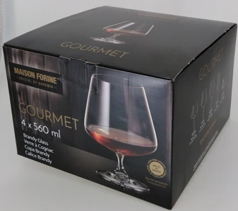 Maison Forine Súprava pohárov na Brandy 560ml "Gourmet" 4-dielna