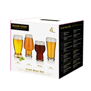 Maison Forine Súprava pohárov na pivo "Leona Craft Beer" 4-dielna