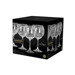 Maison Forine Súprava pohárov na burgundské víno "Leona Deco" 4-dielna
