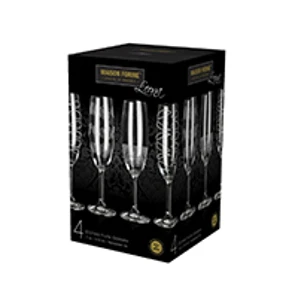 Maison Forine Súprava pohárov na šumivé víno "Leona Deco" 4-dielna