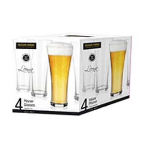 Maison Forine Súprava pohárov na pivu typu Pilsener "Leona" 4-dielna