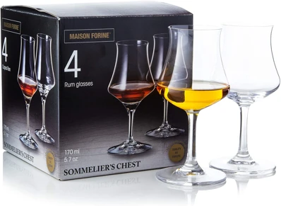 Maison Forine Súprava pohárov na Rum 170ml "Sommelier" 4-dielna