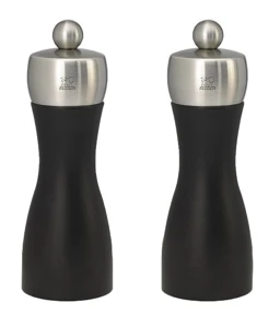 Peugeot Súprava mlynčekov na korenie a soľ "Fidji" 15 cm s lakom čiernej farby