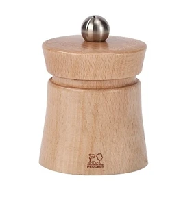 Peugeot Mlynček na soľ "Baya" 8 cm v prírodnom prevedení