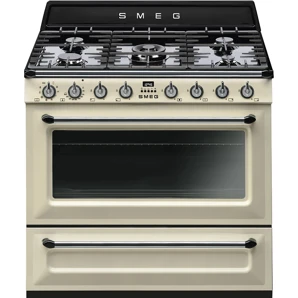 SMEG Victoria kombinovaný sporák TR90P9 krémový