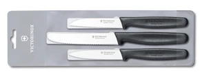 Victorinox Standard Súprava nožov 3-dielna čierna