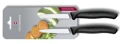 Victorinox Swiss Classic Súprava nožov s hladkou čepeľou 2-dielna čierna