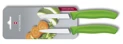 Victorinox Swiss Classic Súprava nožov s hladkou čepeľou 2-dielna zelená