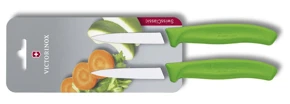 Victorinox Swiss Classic Súprava nožov s hladkou čepeľou 2-dielna zelená