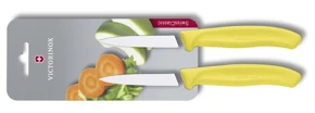 Victorinox Swiss Classic Súprava nožov s hladkou čepeľou 2-dielna žltá