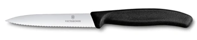 Victorinox Swiss Classic Súprava nožov s hladkou i zúbkovanou čepeľou 2-dielna čierna