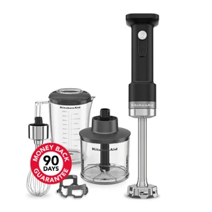 KitchenAid bezdrôtový tyčový mixér s príslušenstvom 5KHBRV05BM matná čierna