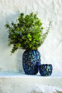 Rituali Domestici Kvetináč "Scomposto" modrý - priemer 16,5 cm