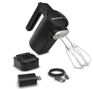 KitchenAid bezdrôtový ručný šľahač s batériou 5KHMR762BM matná čierna
