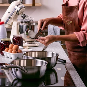 KitchenAid Multiply nerezová panvica 22 cm (CC006024-001)