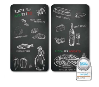Sklenená nárezová doska Kesper Ristorante 52 x 30 x 0,9 cm - 2 kusy
