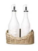 Prútený košík na olej a ocot - 16 x 10 x 7 cm