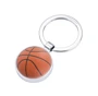 Troika Kľúčenka BASKETBALL okrúhla, liaty kov, chrómovaný, lesklý, viacfarebný/strieborný