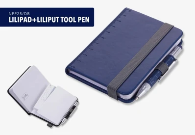 Troika NPP25/DB Zápisník s perom „LiliPad + LiliPut Tool Pen“ – tmavomodrý