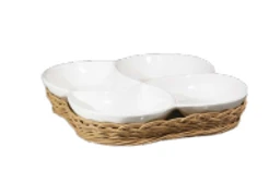 Prútený košík na servírovacie misky - 26 cm