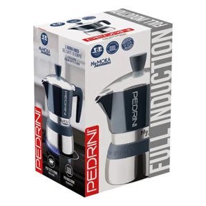 Pedrini Kávovar "MyMoka Induction" na 6 šálok, čierny