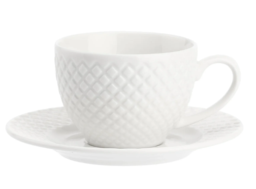 Sada 6 šálok a podšálok na kávu Tavola Reale