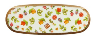 Tanier Šťastná krajina - oválny 44x16x2 cm