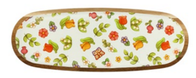 Tanier Šťastná krajina - oválny 44x16x2 cm