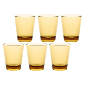 Sada 6 ks Pohár jantarový 440 ml, Fiaba