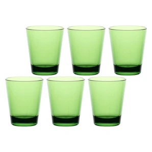 Sada 6 ks Pohár zelený 440 ml, Fiaba