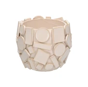 Rituali Domestici Kvetináč "Scomposto" biely - priemer 16,5 cm
