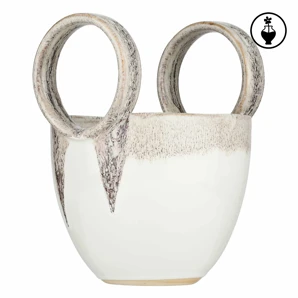 Rituali Domestic Kvetináč "Reagisco Basso Sabbia" – 18,5 x 17 x 23,5 cm