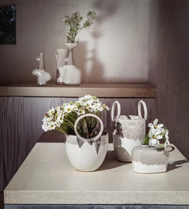 Rituali Domestic Kvetináč "Reagisco Basso Sabbia" – 18,5 x 17 x 23,5 cm