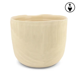 Kvetináč krémový L-22,5x18 cm, Sulledune