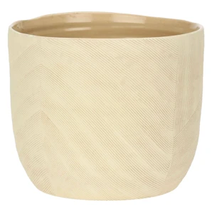 Kvetináč krémový L-22,5x18 cm, Sulledune